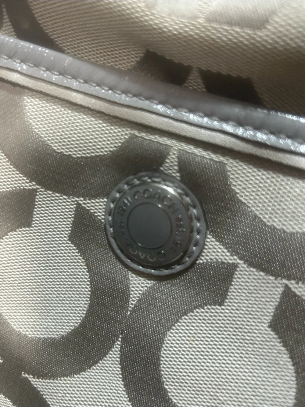 Authentic Coach Women's Signature Tote in Light Gray